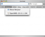 OpenNMS Bonjour Lookup