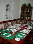 all set for Christmas (Eve) dinner