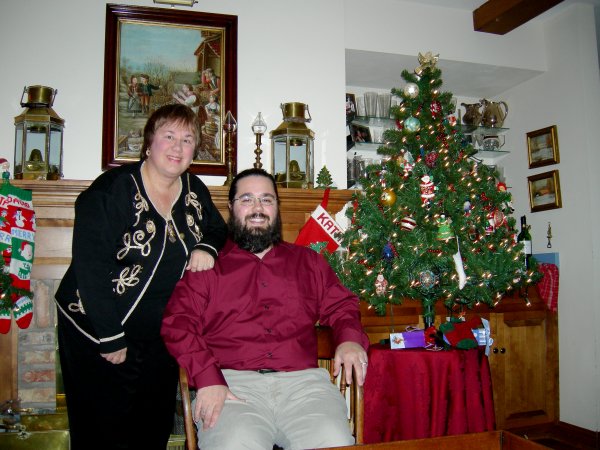 Ben and Mom at Aunt Pam's