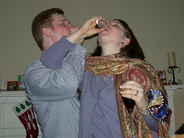 David and Meredith try their vodka