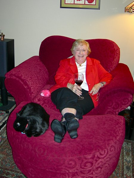 Grandma relaxing with Nova
