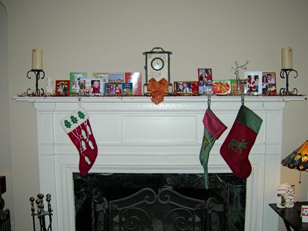 the stockings were hung by the fireplace with care...
