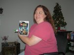 Cynthia got the Lego Star Wars game for the Wii