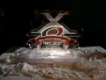 10th anniversary ice sculpture