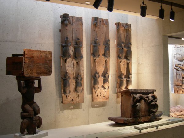 wall carvings and boxes
