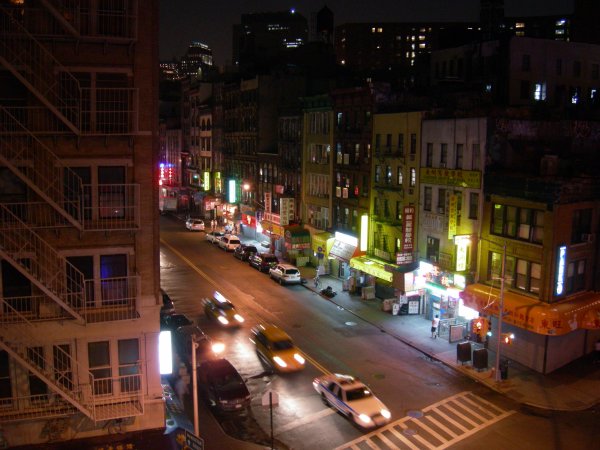 Looking down on Chinatown.