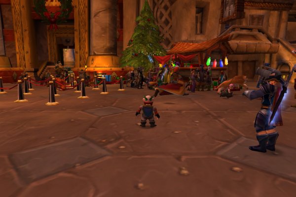 Christmas in IronForge: Line to Sit in Santa's Lap