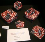 Patriotic Boxes and Ornaments from Folded Fabric