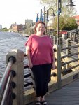 Cynthia on the riverfront