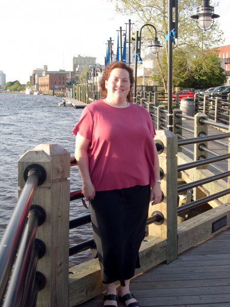 Cynthia on the riverfront