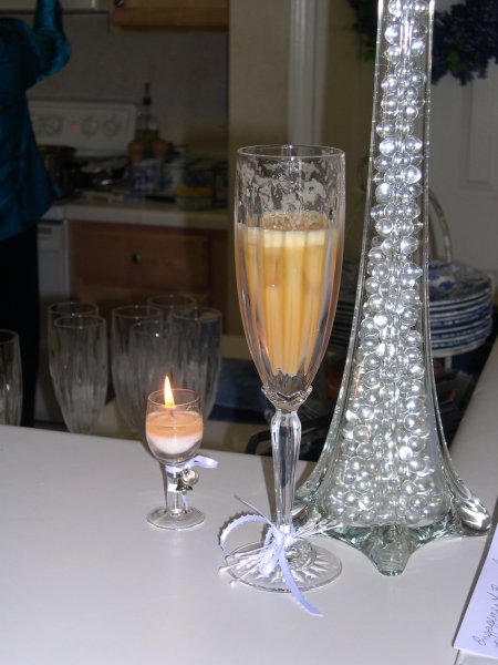 pretty glass and candle