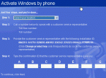 Windows XP Phone Activation Screen