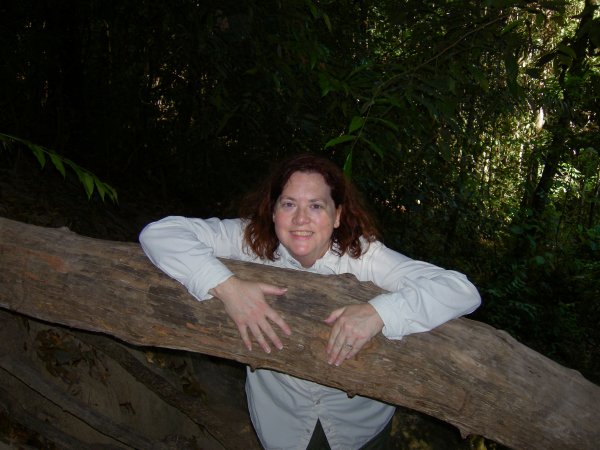 Cynthia is totally a tree-hugger