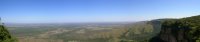 a panorama of the view over the cerrado