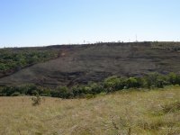 controlled burning on the side of the mountain
