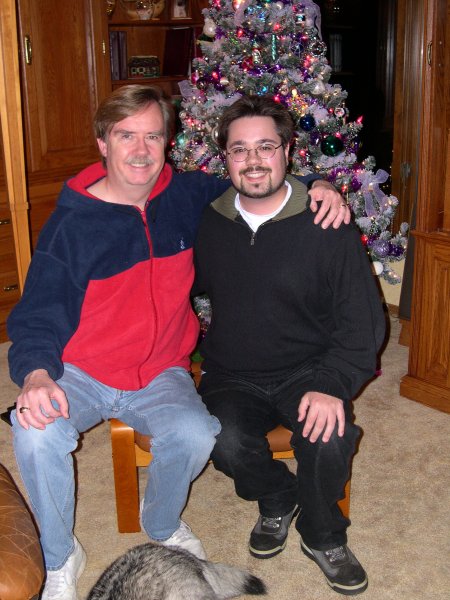 013. Dad and I In Front of the Tree