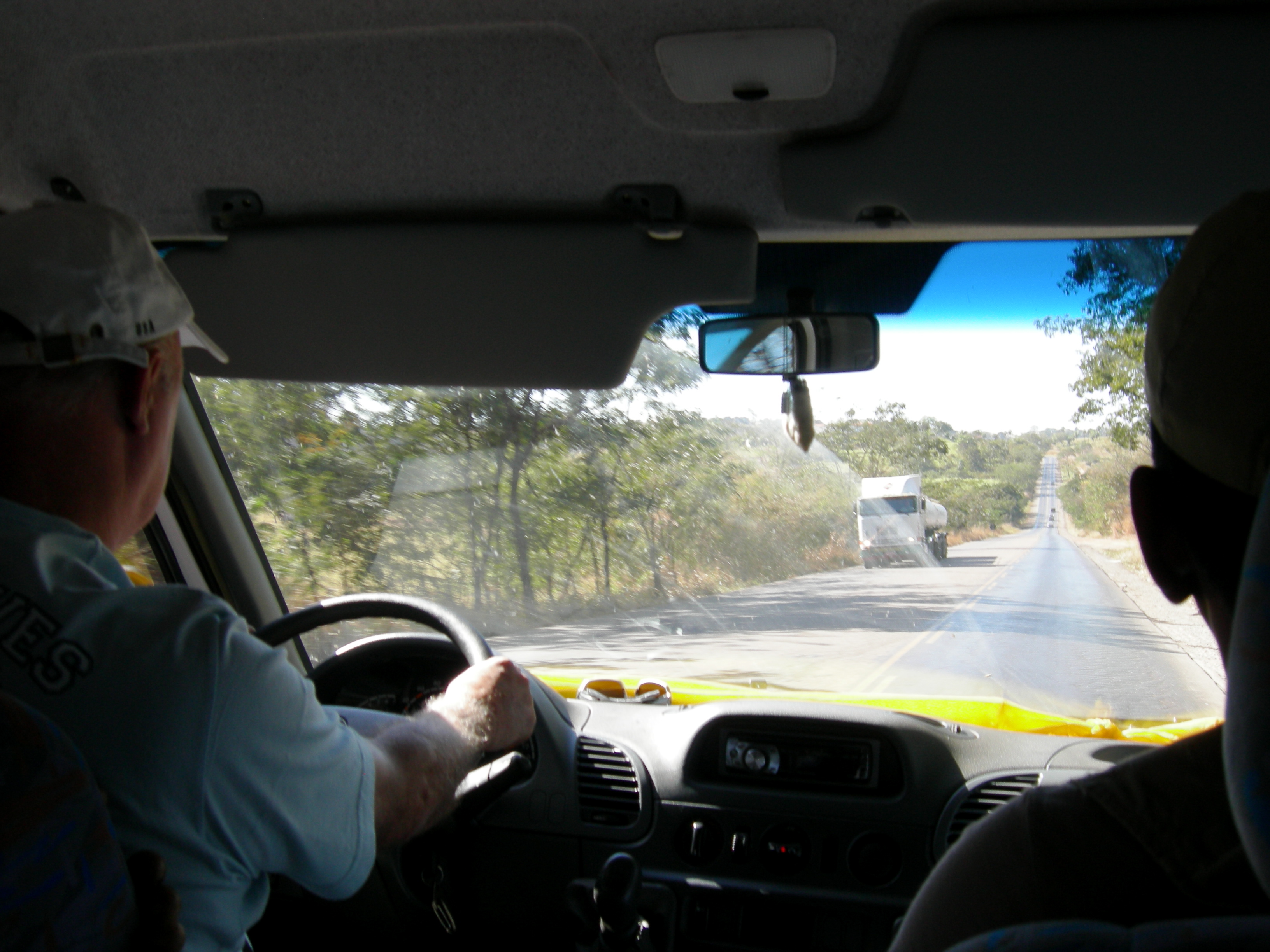 driving down the road towards Jaceira, our driver was crazy good