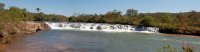 A panoramic view of one of the rapids