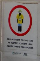 We respect tourists here!