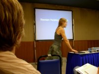 Ashton presenting at the conference (2)