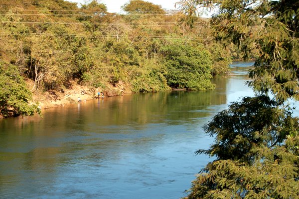 fishermen on the river