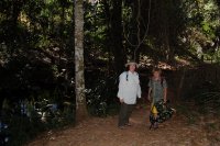 Cynthia and Matthew on the trail