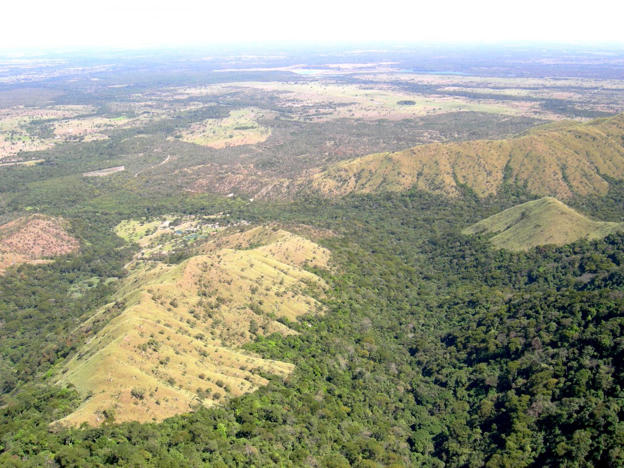 the view over the Cerrado from high up in the Chapada dos Guimarães