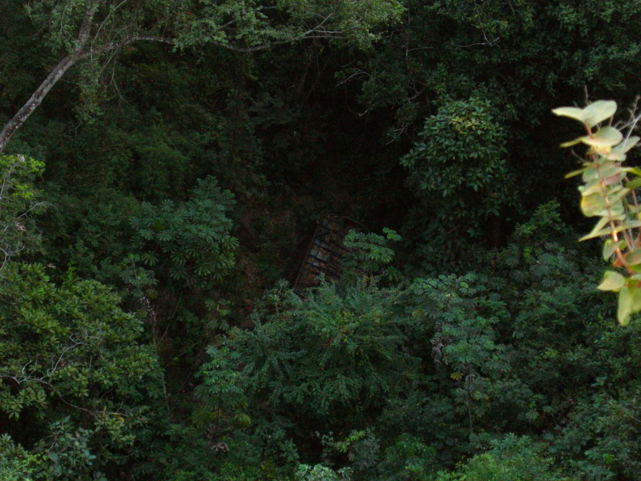a truck that didn't make it around the Inferno curve