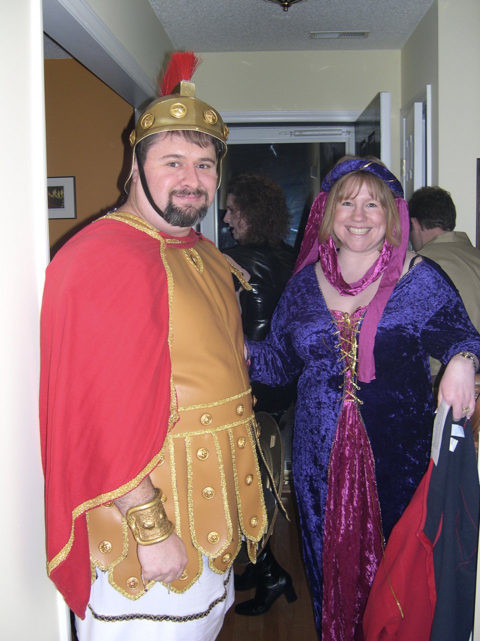 Jason (centurion) and Liza (renaissance lady)