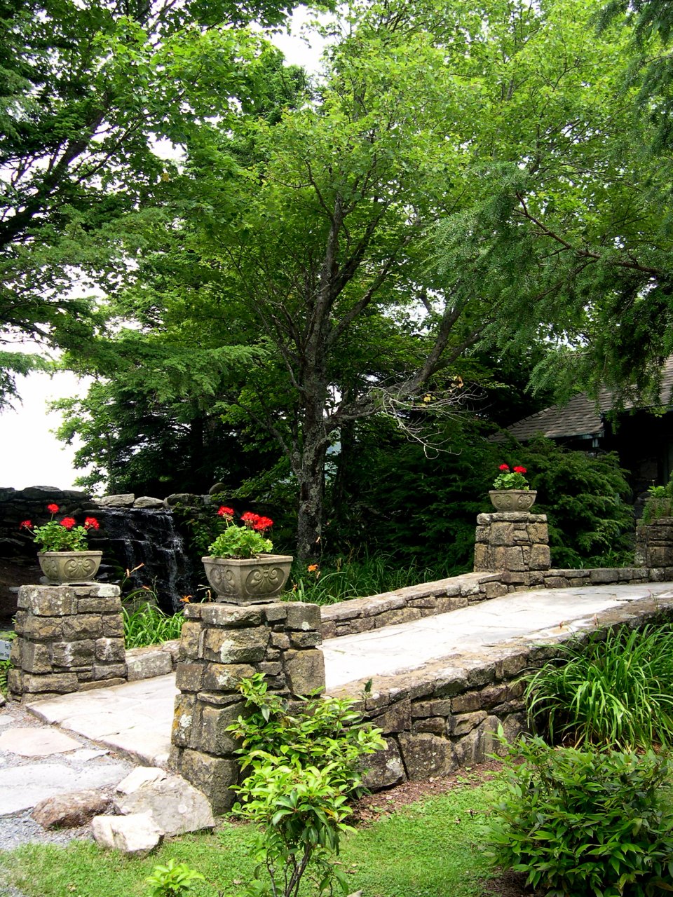 nice little bridge outside the Blowing Rock visitor's center