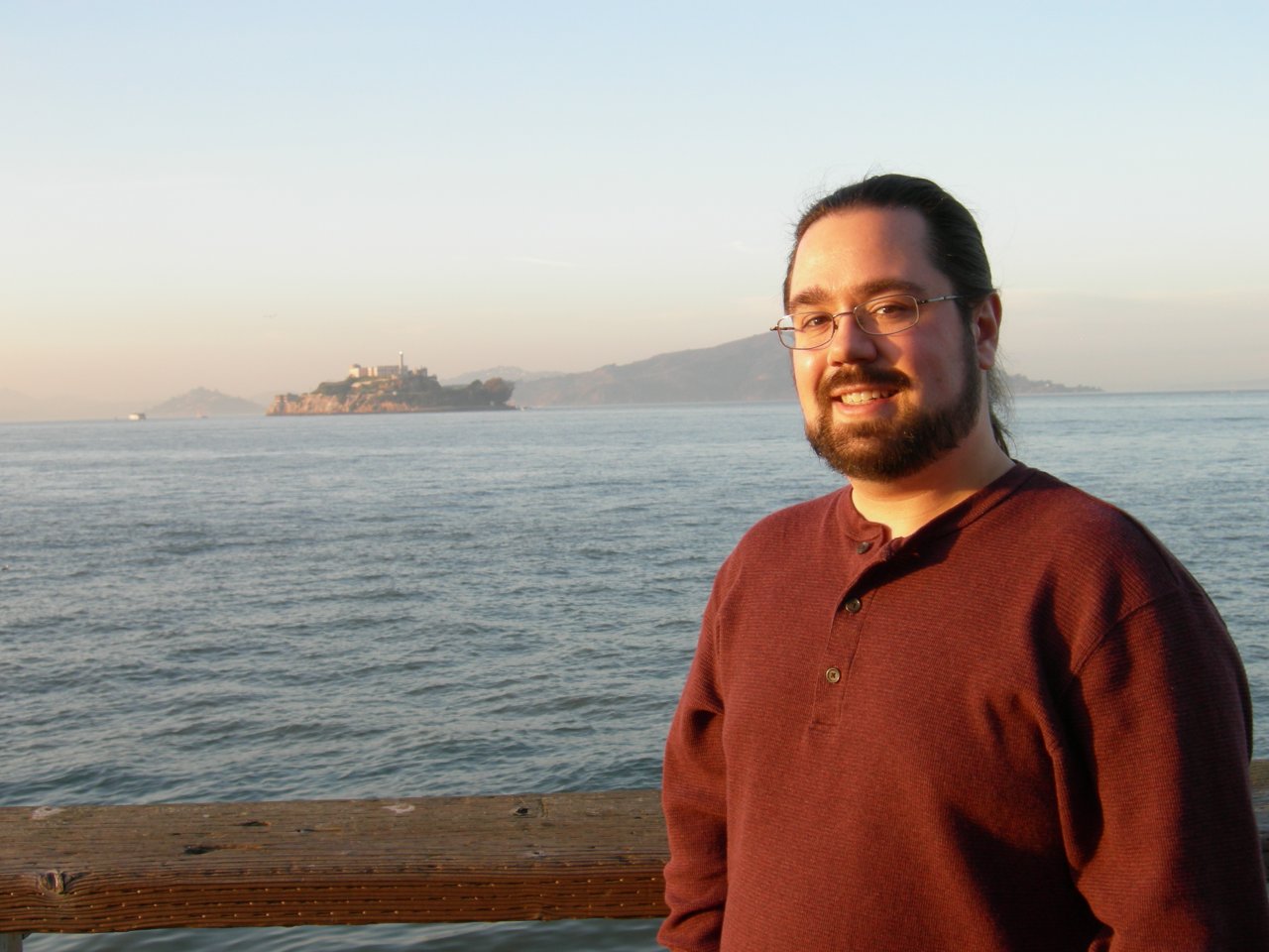 Me in front of Alcatraz