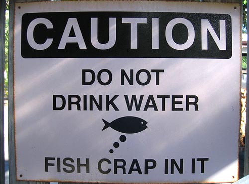 Water Warning Sign