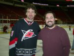 Ben posing with Justin Williams