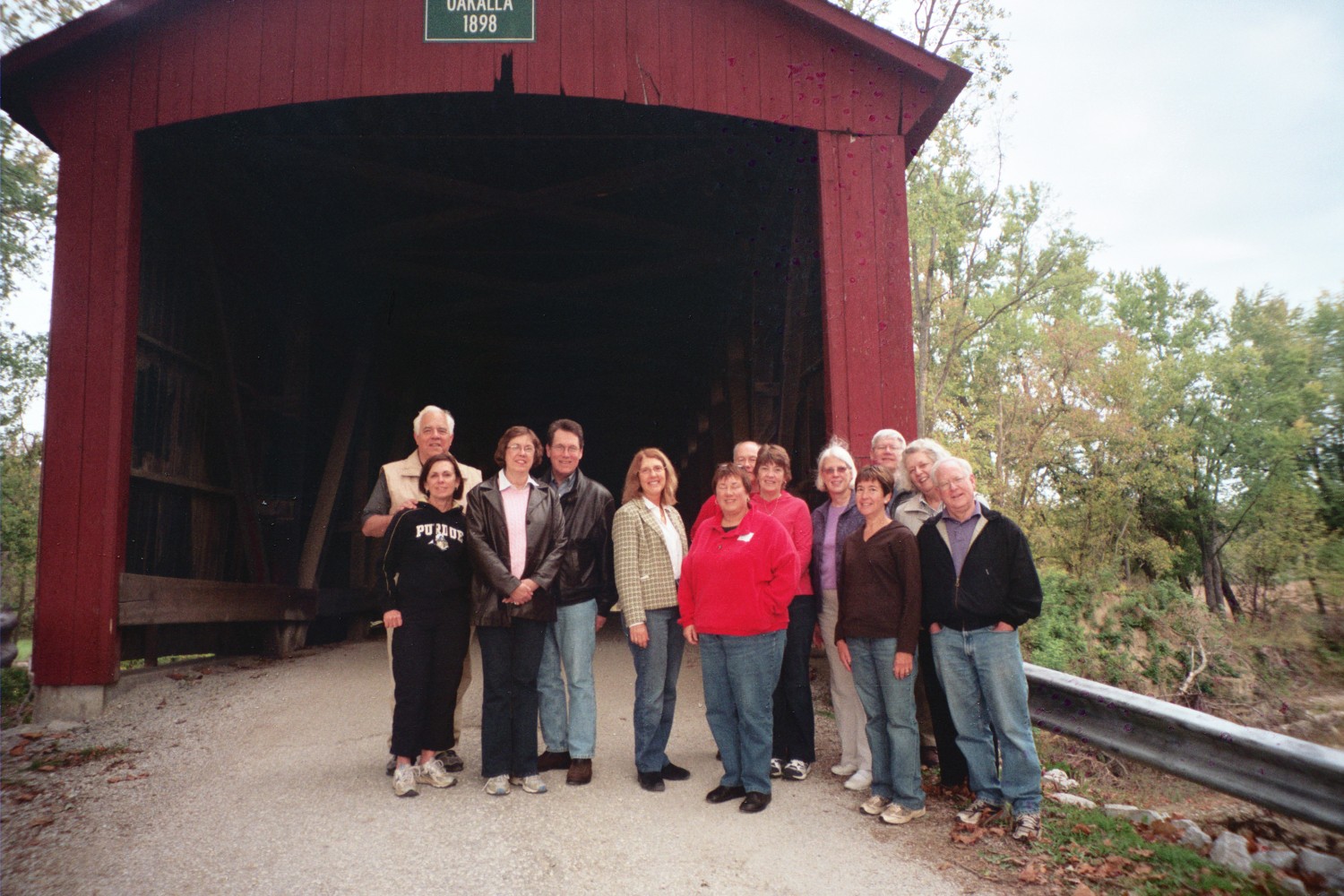 Group at the Covered Bridge