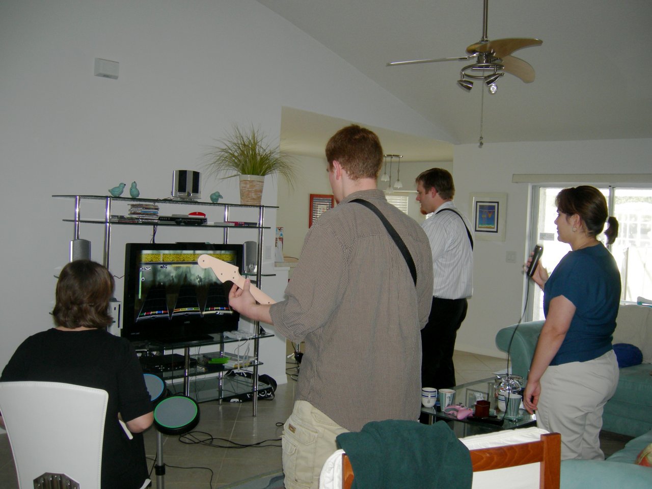 Playing Rock Band (3)