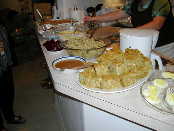 Cynthia prepping the Thanksgiving spread (4)