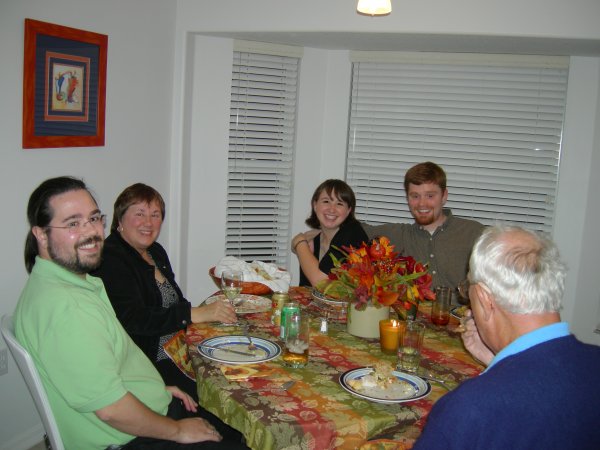 Ben, Deb, Meredith, David, and Grandpa in the foreground
