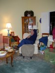 Grandpa relaxing in his chair