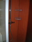 The bathroom shower