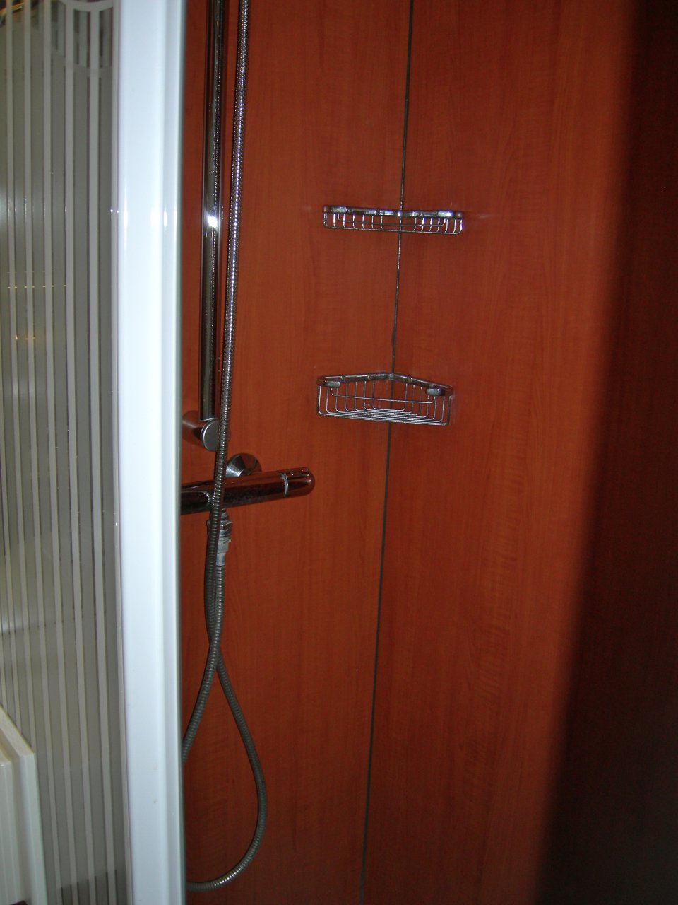 The bathroom shower