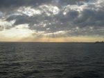 Sunset leaving Miami