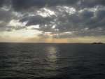 Sunset leaving Miami