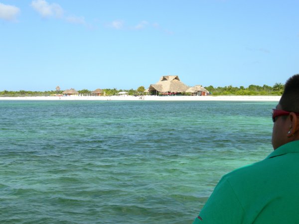 Approaching the beach