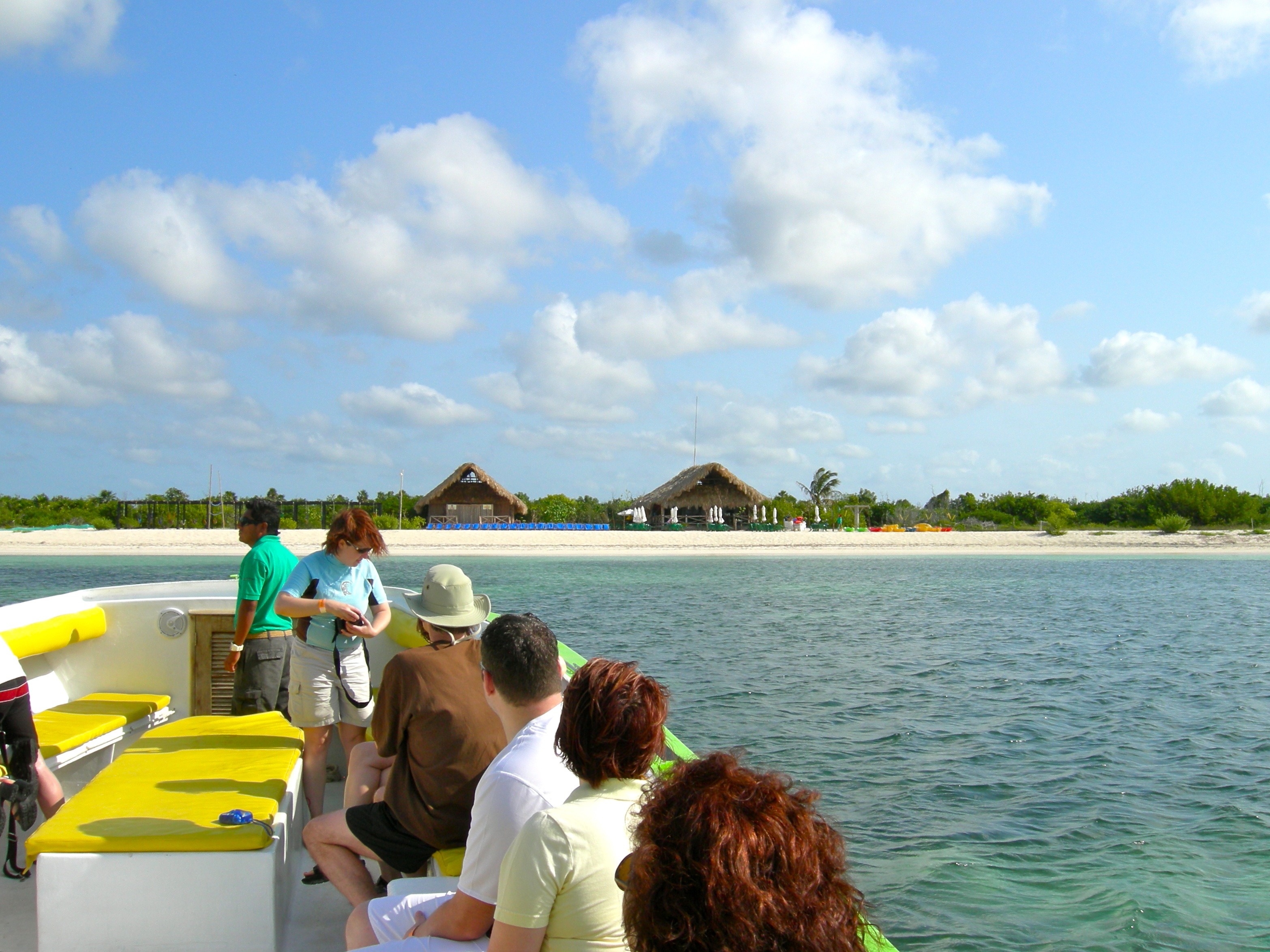 Approaching the beach