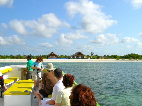 Approaching the beach
