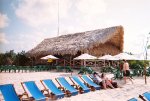 On the beach in Cozumel.