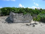 Ruins of the house belonging to the person who manned the lighthouse.