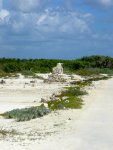 Looks like a replica of the Mayan lighthouse near where we parked our bikes.