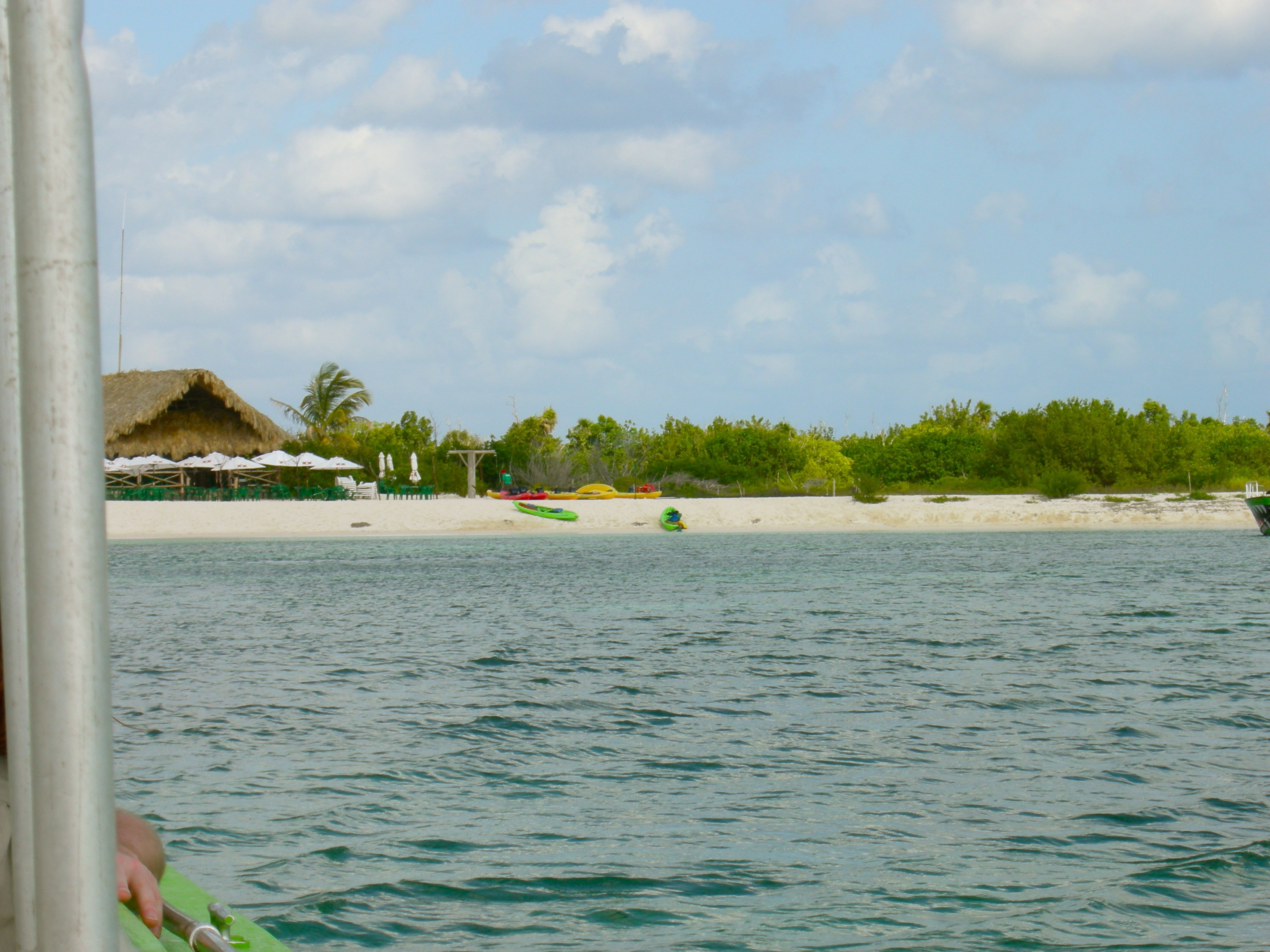 Leaving Punta Sur -- about to start our incredibly fast (and painful) ride back to the ship.