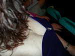 Cynthia's new necklace from Cozumel.  Yeah, that's what I was getting a photo of.